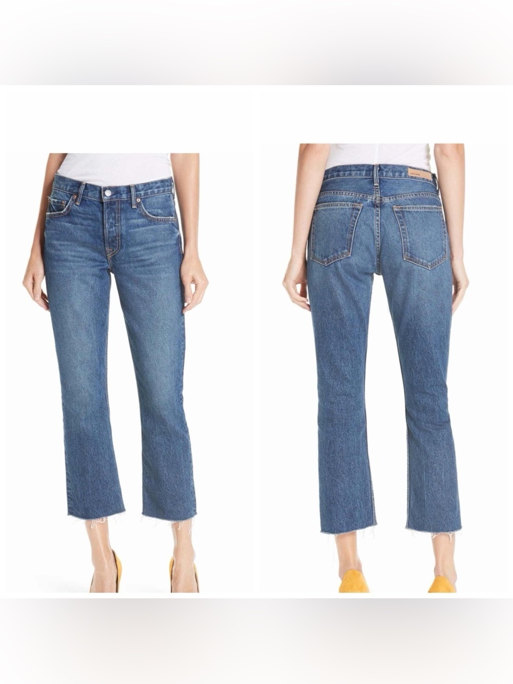GRLFRND 
TATUM ndigo Straight Leg Jeans